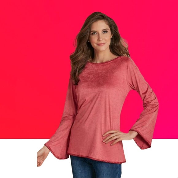 Soft Surroundings Beatrix faux suede tunic- Size Small - Picture 12 of 13